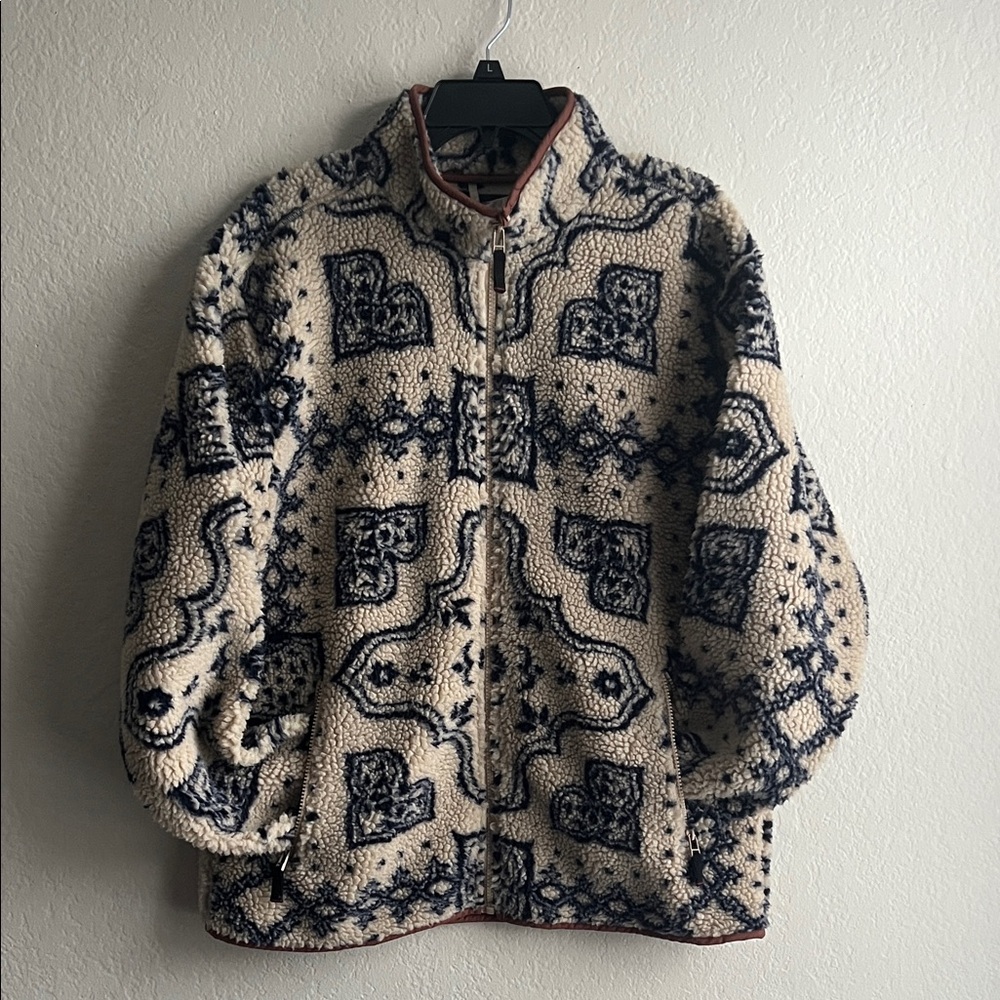 Bdg Beige And Navy Patterned Jacket - image 4